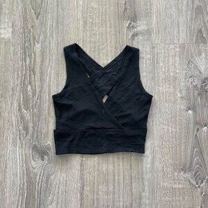 vintage crisscross crop top